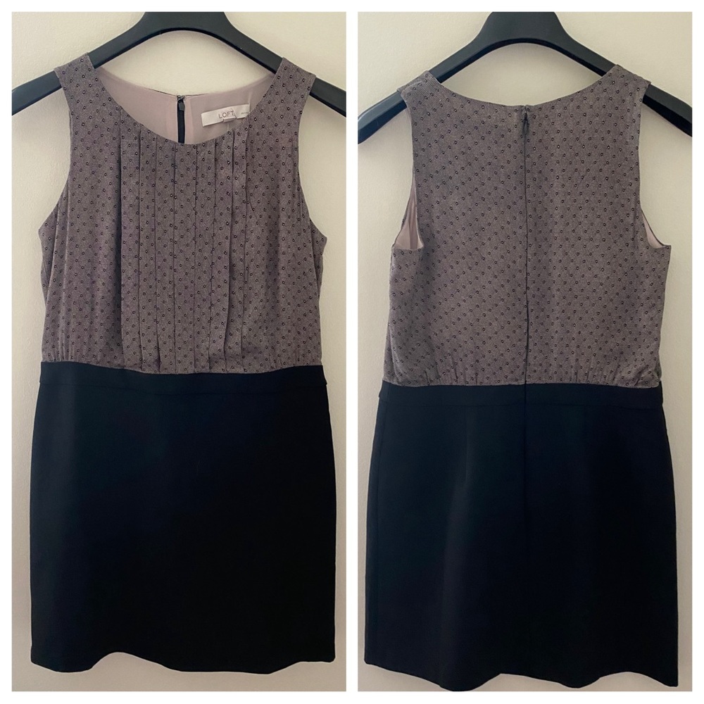 LOFT Sheath Dress Faux Two-Piece